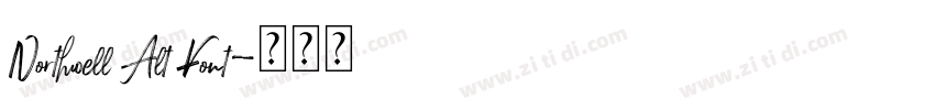 Northwell Alt Font字体转换 Northwell Alt Font字体转换